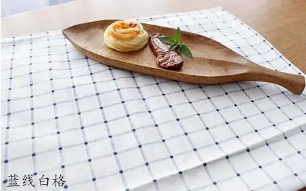 CFen A's 40x60 см, Простые качественные тканевые коврики, хлопковые салфетки, 1 шт., подставки для салфеток, обеденная тарелка - Цвет: white B