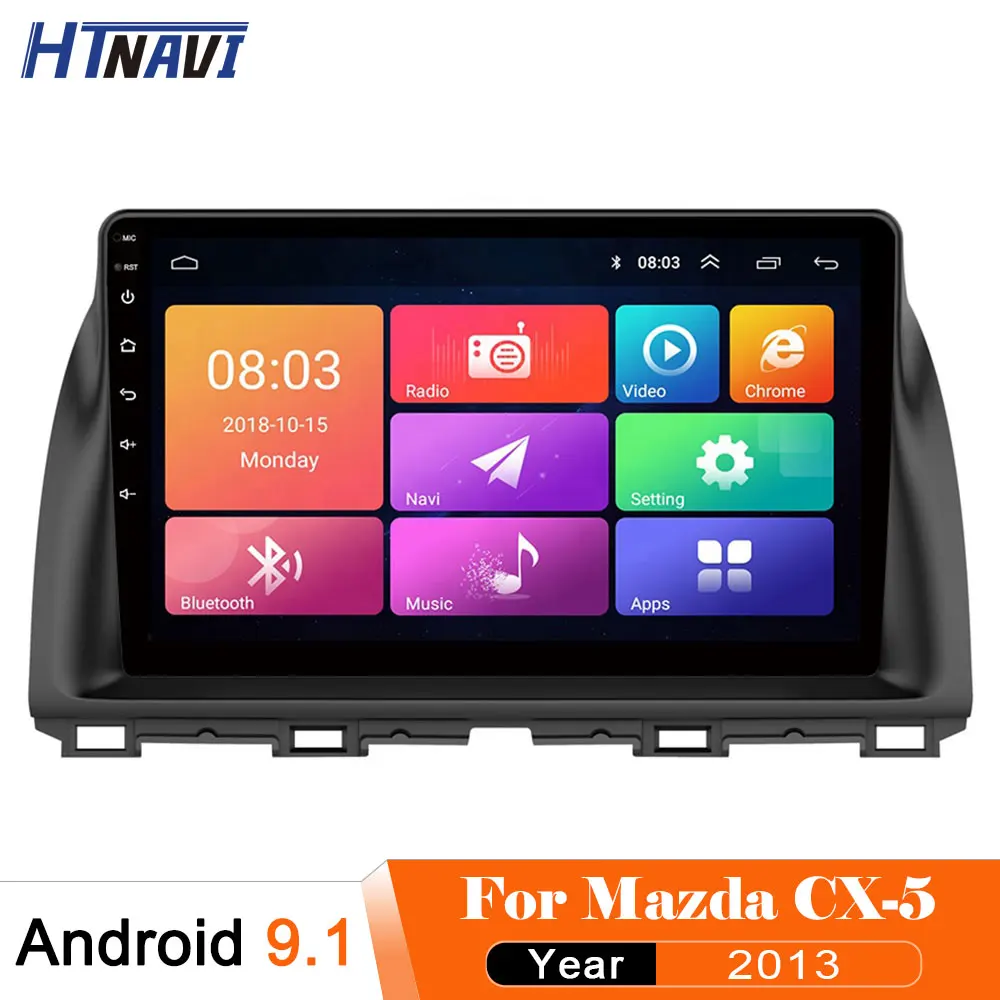 Автомагнитола на Android 9 с камерой заднего вида GPS навигацией и Bluetooth автомагнитола