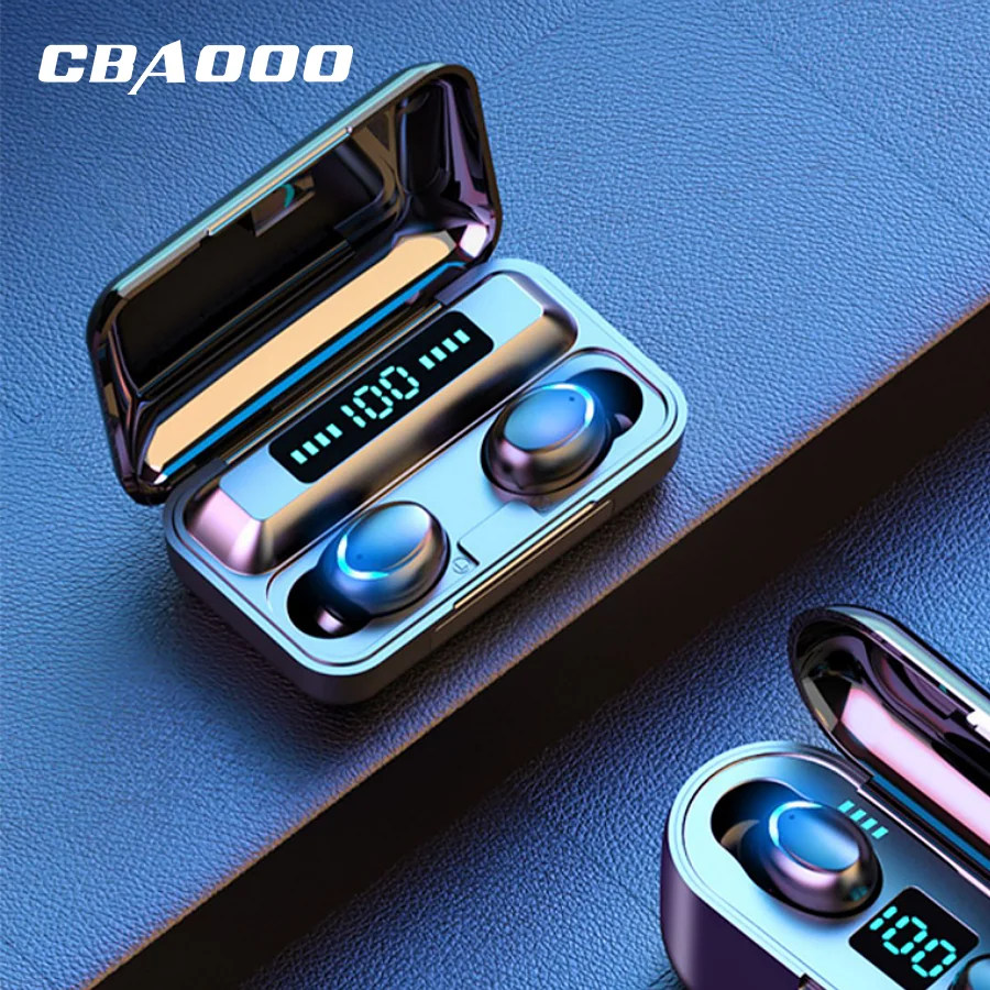 CBAOOO F9 TWS 5,0 в Bluetooth наушники стерео Спортивные Беспроводные наушники шумоподавление игровая гарнитура aptx водонепроницаемые наушники