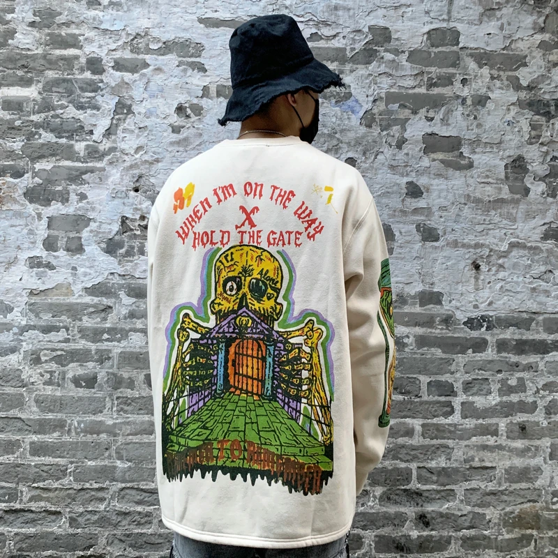 Harajuku, флисовые толстовки Xxxtentacion, для старой школы, Grafitti, мужские, женские, странные вещи, Sudadera Hombre, мужская Толстовка