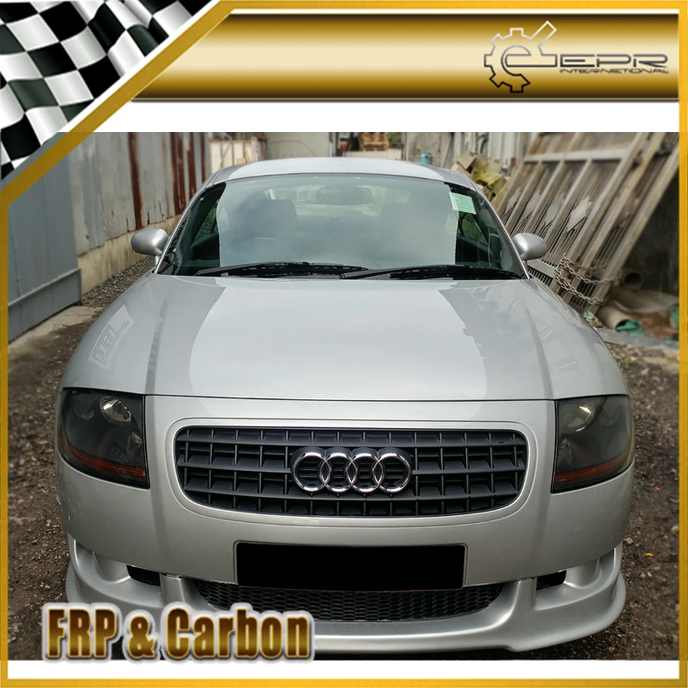 Автомобильный Стайлинг для Audi TT MK1(тип 8N) 1998-2006 AB Стиль стекловолокно Передняя губная отделка обшивка обвес FRP передний бампер гоночный