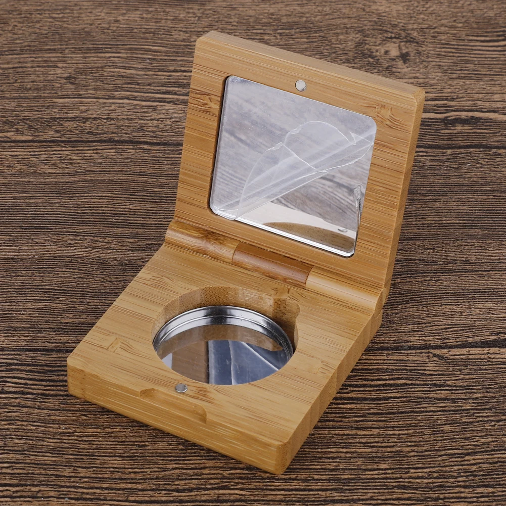 20 шт./лот бамбуковый косметический контейнер для теней век с зеркалом DIY
