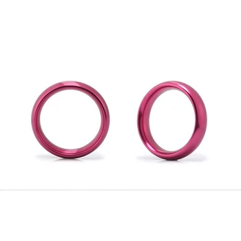 Colourful Metal Penis Steel Delay Ejaculation erektion dick Ring Cuir Cock Rings Dia 40/45/50mm Mens Cockrings Sex Toys For Man 5