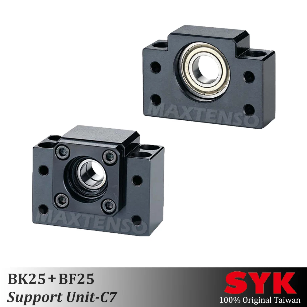 

SYK Support Unit Set Professional BK25 BF25 for ball screw BKBF one set TBI sfu Premium CNC Parts High Accuracy supported C7