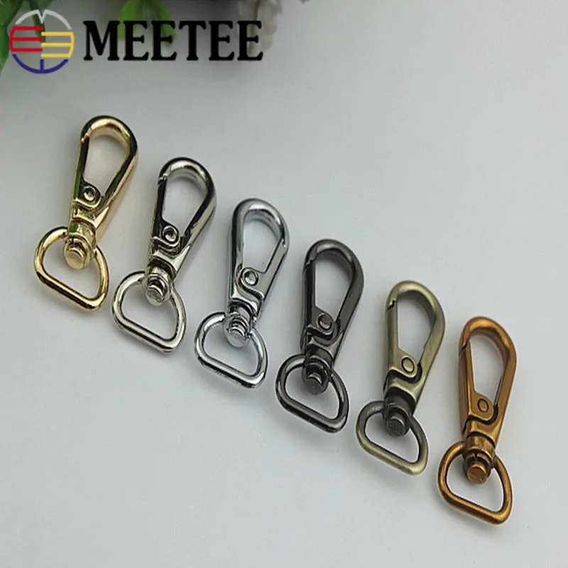Meetee10/30pcs13mm 16 мм связка для ключей металлическая пряжка для сумки ошейник для собак застежка омаров адаптер для часов Аппаратные аксессуары AP507