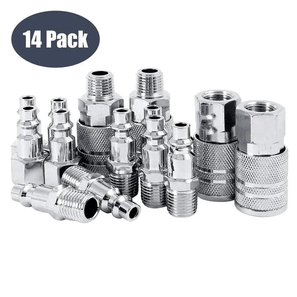 1/4NPT Красота-Fe-cr-алюминий цинк быстрый разъем 14 штук