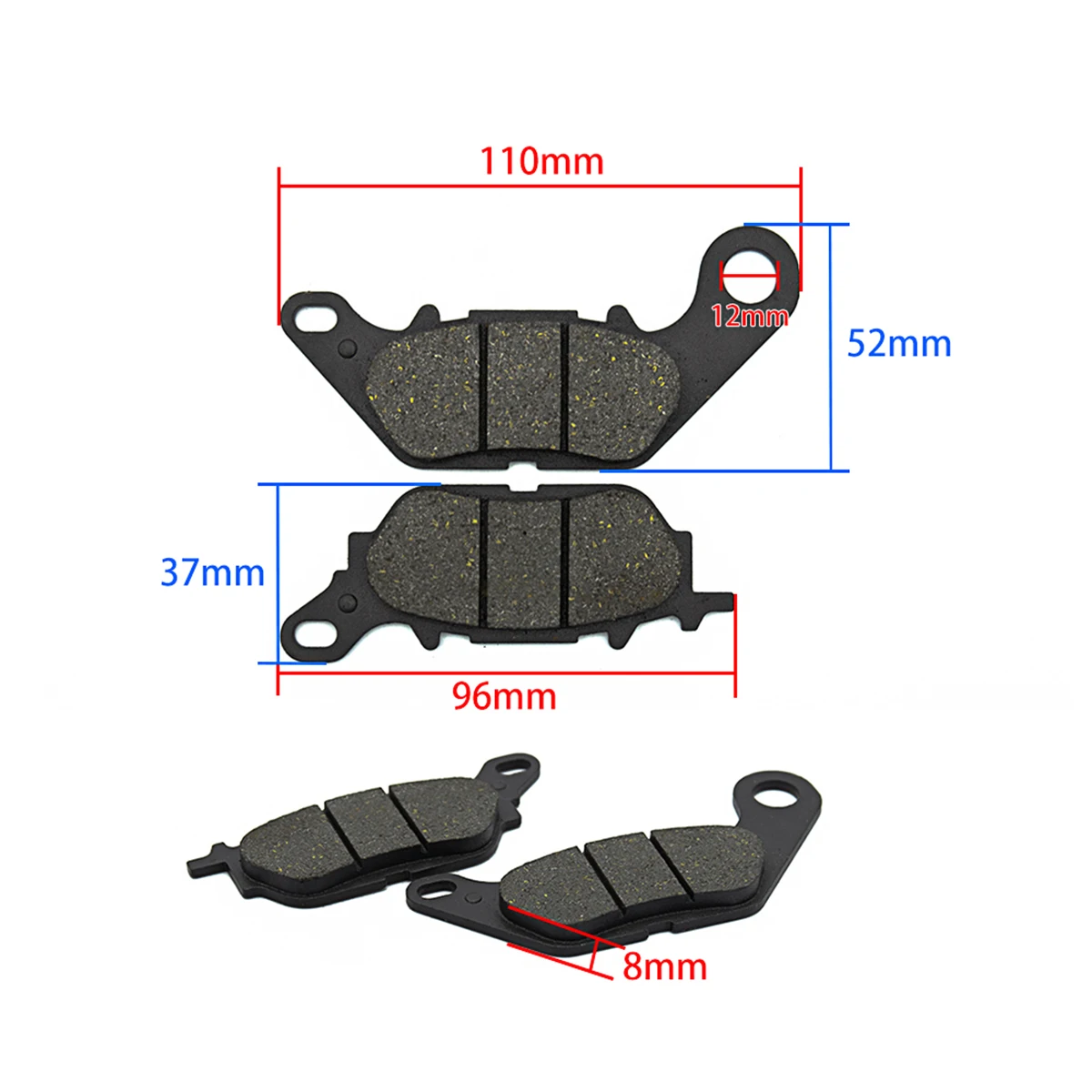 Motorcycle Front Brake Caliper Assy For YAMAHA YBR125 YBR YB 125 With Brake Pads And Bracket 2002-2007 2008 2009 2011 2012 2014