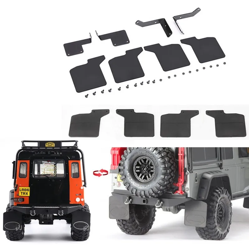 

XQRC Rubber fender metal bracket, replaceable rubber sheet, used for 1 / 10 reinforced concrete crawler D110 trx-4 trx4defender