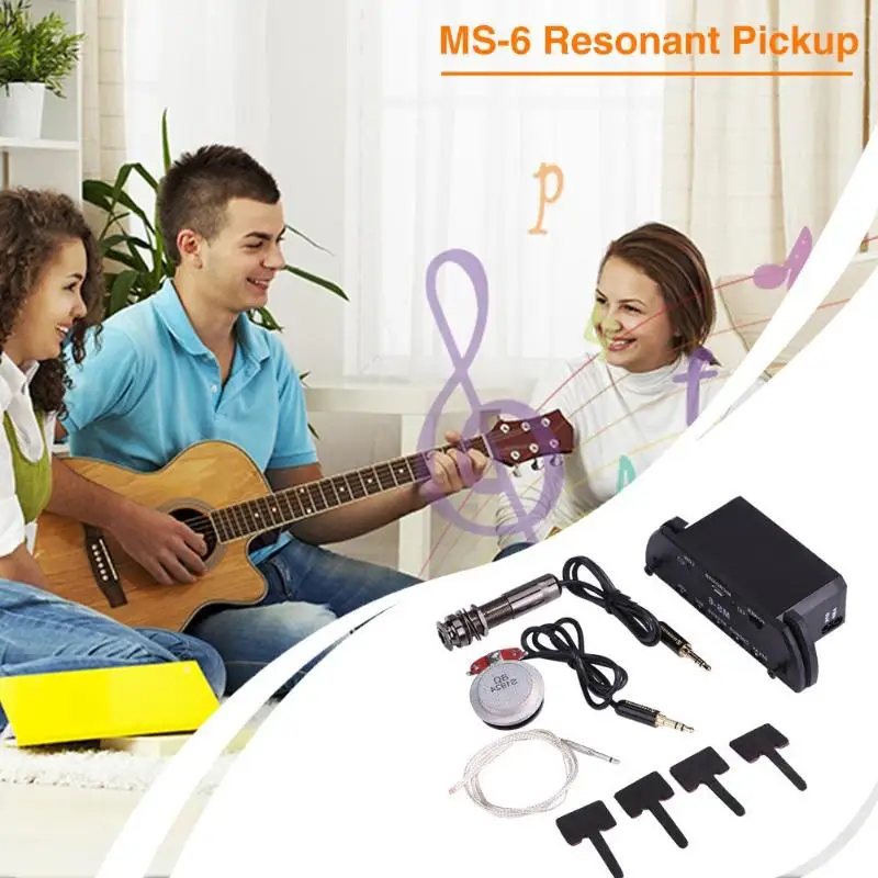 

Hot Sale Multi-purpose Guitar Resonance Pick Up Wear-resistant Easy to Carry Amplifier with Volume Mic Delay Reverb