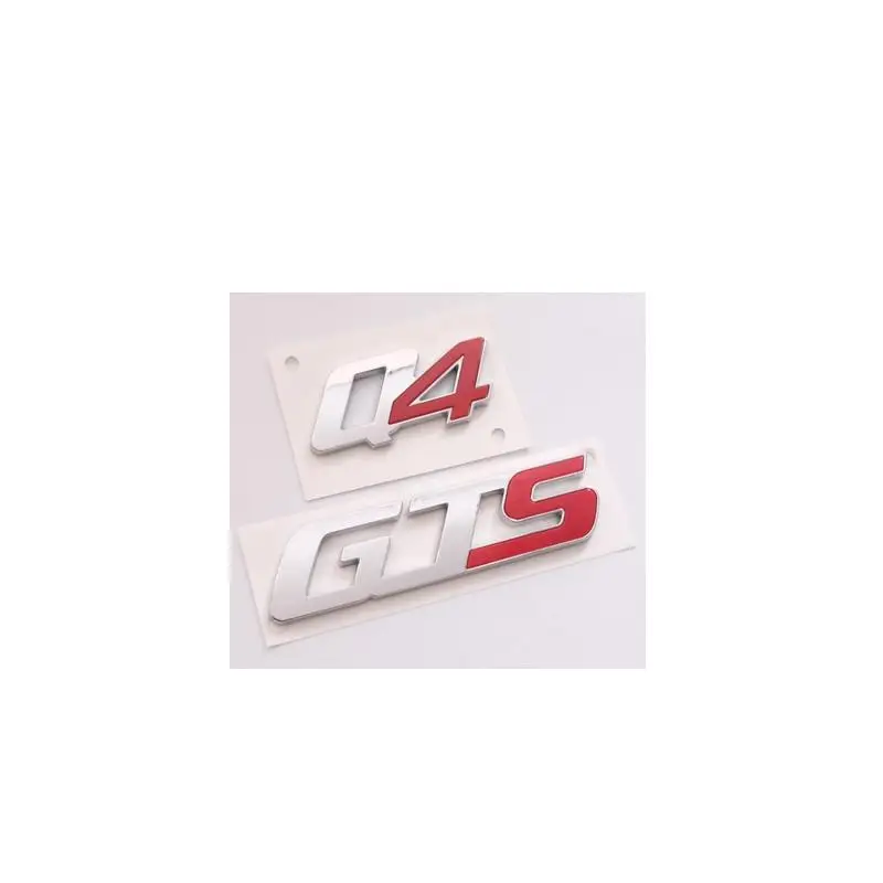 50 шт./лот ABS пластиковая наклейка для Q4 GTS эмблема значок