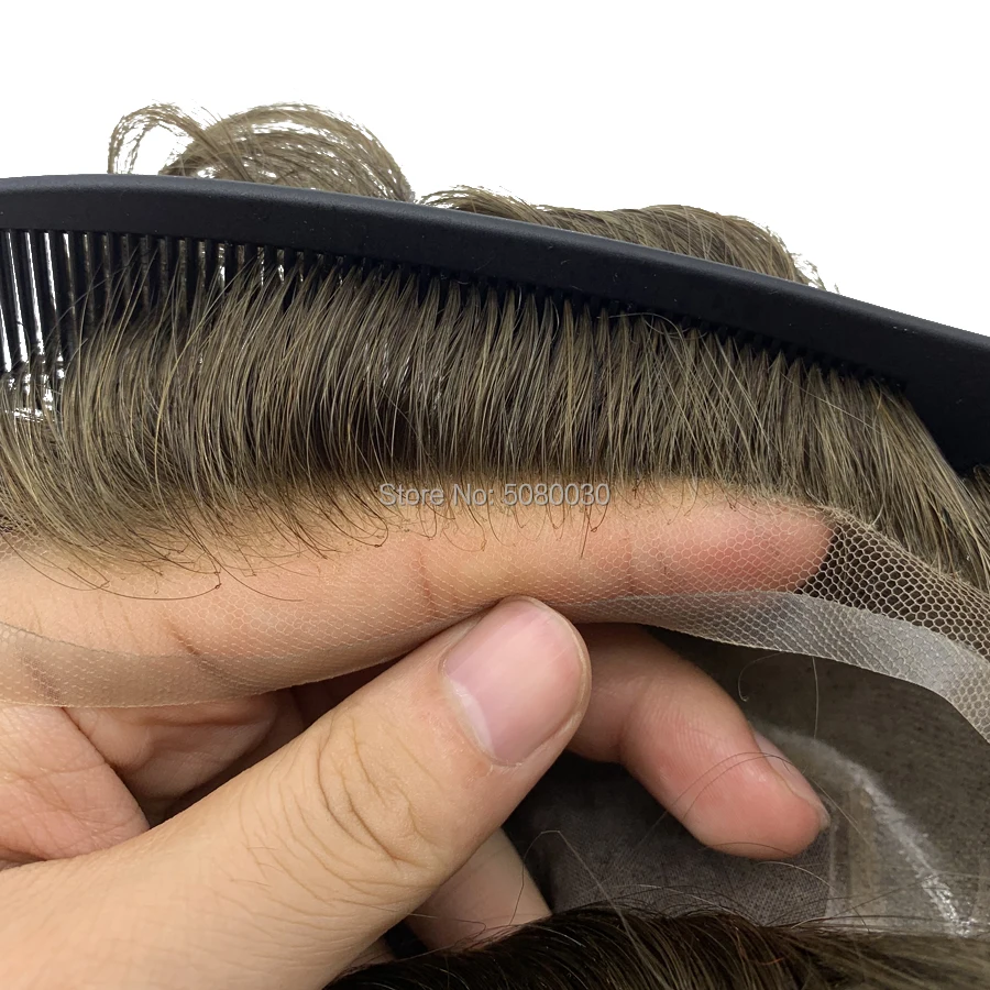 Натуральные волосы с одним узлом мужские волнистые человеческие волосы|Парики| |