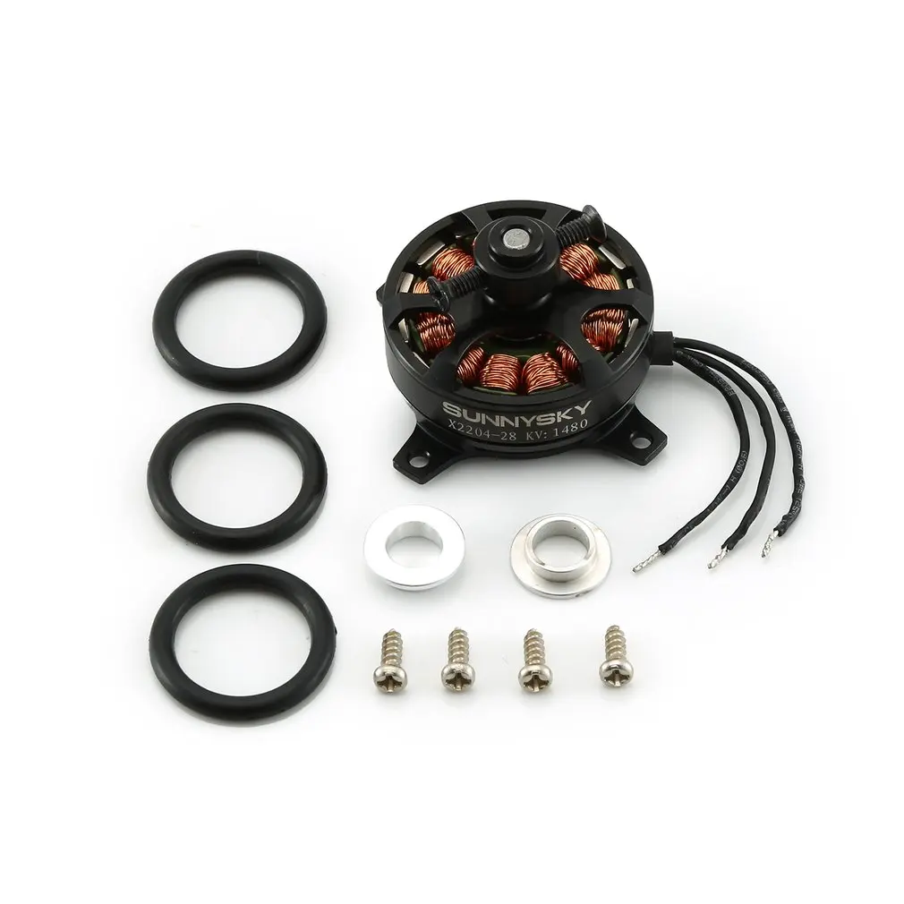 SUNNYSKY X2204 1480KV 1800KV бесщеточный двигатель с фиксированным крылом для многоосевой воздушной радиоуправляемой модели бесщеточного двигателя самолета