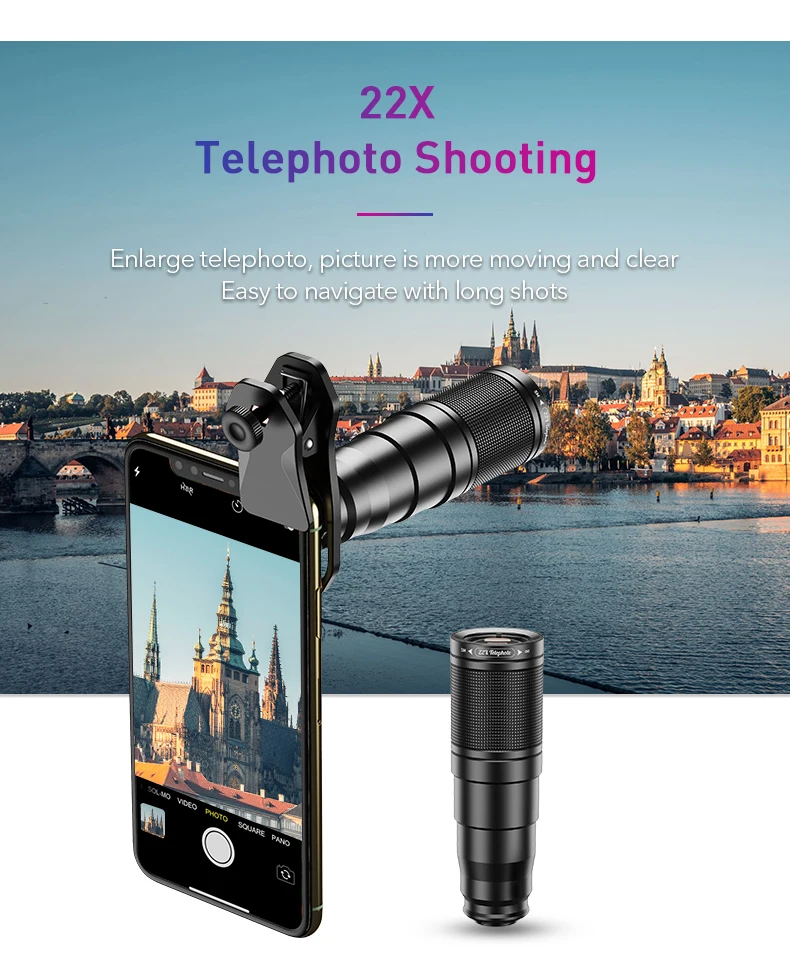 cell phone lens APEXEL New Phone Camera Lens kit 4in1 Telephoto Zoom 22X Lens Telescope Monocular Wide Macro Fisheye Lens Tripod with remote mobile lens