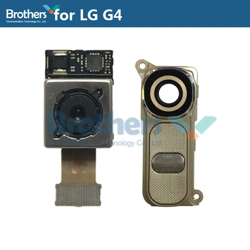 Для LG G4 задняя камера задняя большая камера для LGG4 Передняя маленькая камера Модуль гибкий кабель крышка камеры чехол Замена телефона тест Топ - Цвет: Back Gold Cover