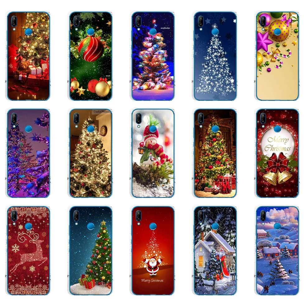 302DD Merry Christmas Soft Silicone Cover for Huawei P9 P10 P20 P30 Lite mate 10 20 PRO lite p smart 2019 case | Мобильные телефоны