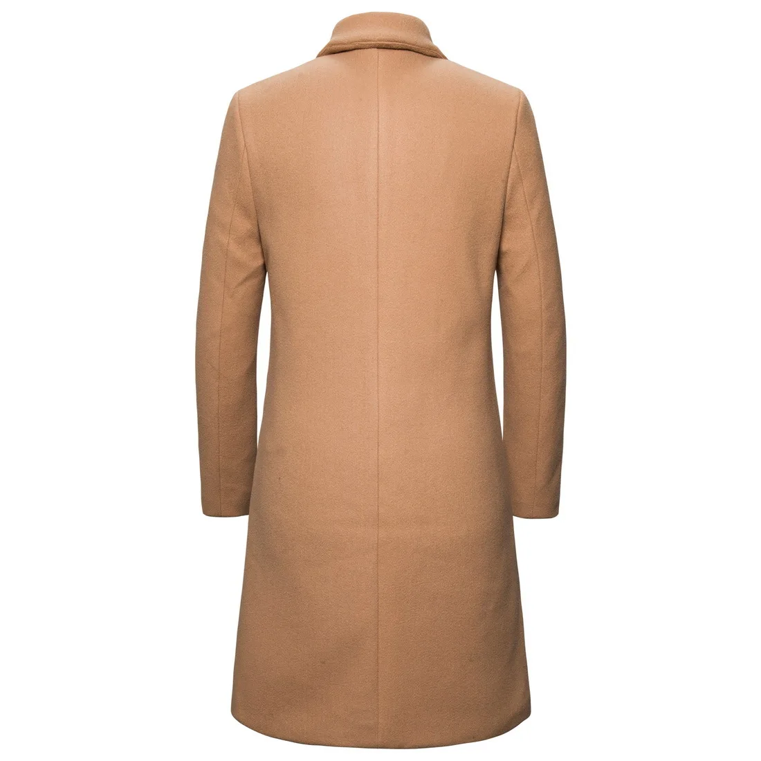 Япония Южная Корея Мужская шерстяная куртка Корейская Стиль Slim Fit длинный Duffle Coat Yf27