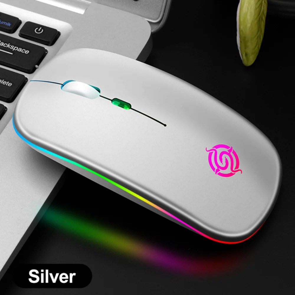 best wireless gaming mouse BM110 Wireless Mouse Bluetooth 2.4G RGB Rechargeable Mouse Wireless Silent Mause LED Backlit Ergonomic Game Mouse For Laptop PC silent wireless mouse