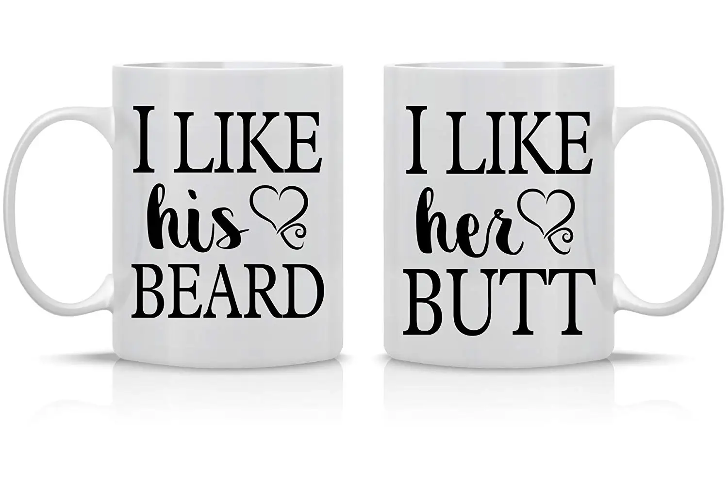 Забавная кружка набор I Like His Beard I Like Her Butt парная кружка