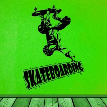 

Roller Skating Skate Sticker Skateboard Sports Decal Kids Room Posters Vinyl Pegatina Decor Mural Wall Decals Sticker
