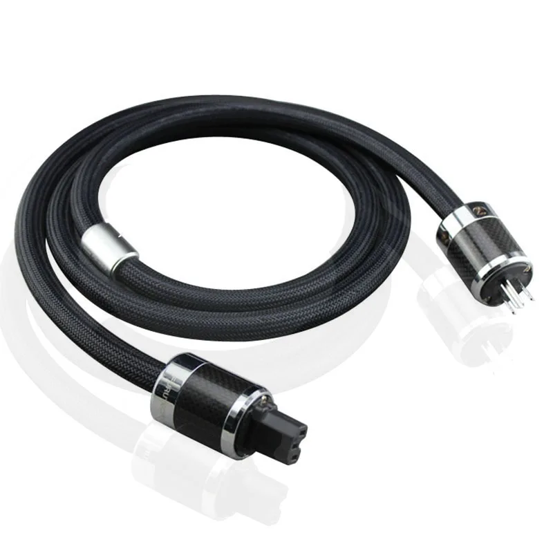 

HiFi High End Furutech Alpha PS-950-18 Audio Cord Rhodium carbon fiber fever AC power cable US plug EU Version