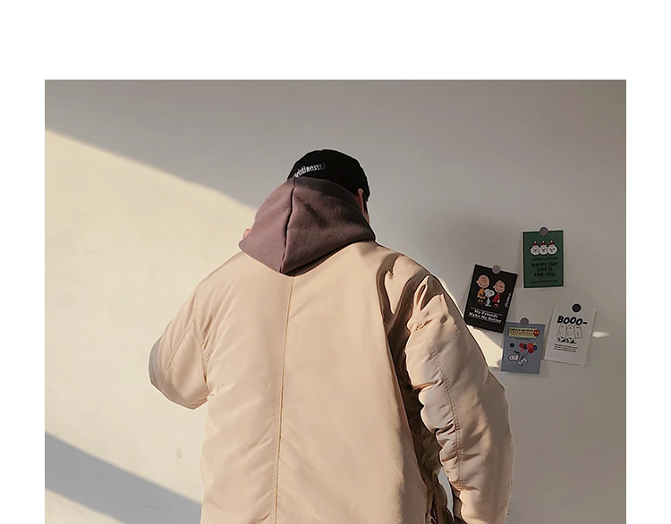 Winter New Short Jacket Men's Warm Thick Fashion Parka Men Solid Color Casual Cotton Coat Man Wild Loose Tooling Jacket Male
