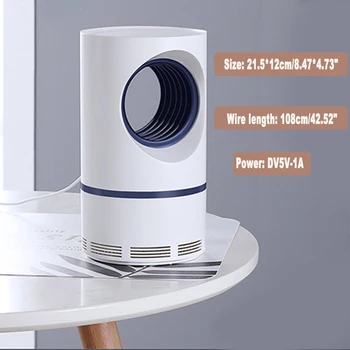 

Practical USB Electric No Noise Mosquito Killer Lamp Multi-functional Insect Flies Trap Bug Zapper Anti Mosquito Home Repellent