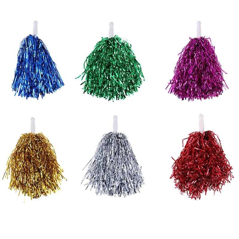1PC 20CM Cheer Dance Sport Competition Cheerleading Pom Poms Flower Ball For for Football Basketball Match Pompon Children Use | Спорт и