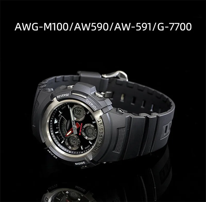 Resin Watch Band For Casio G-shock Aw 