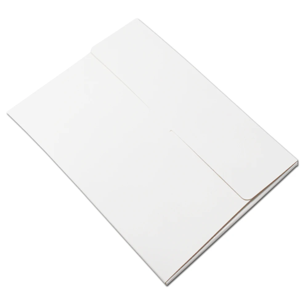  Wholesale 10.2*15.5*0.5cm Foldable Kraft Paper Postcard Box With Window For Photo Display Greeting 