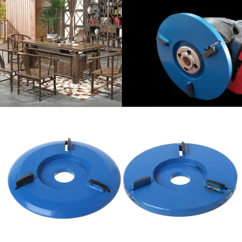 

Woodworking Wood Carving Disc Tray Milling Cutter Round Flat Teeth For 16mm Aperture Angle Grinder
