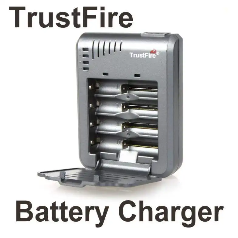 

TrustFire Universal Charger 4P Lithium Battery Charger TR-003 For 18650 10430 10440 14500 CR123A 17500 17670 Li-ion Batteries