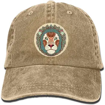 

TSDFCCartoon Tiger Vintage Cowboy Baseball Caps Dad Hats Asphalt