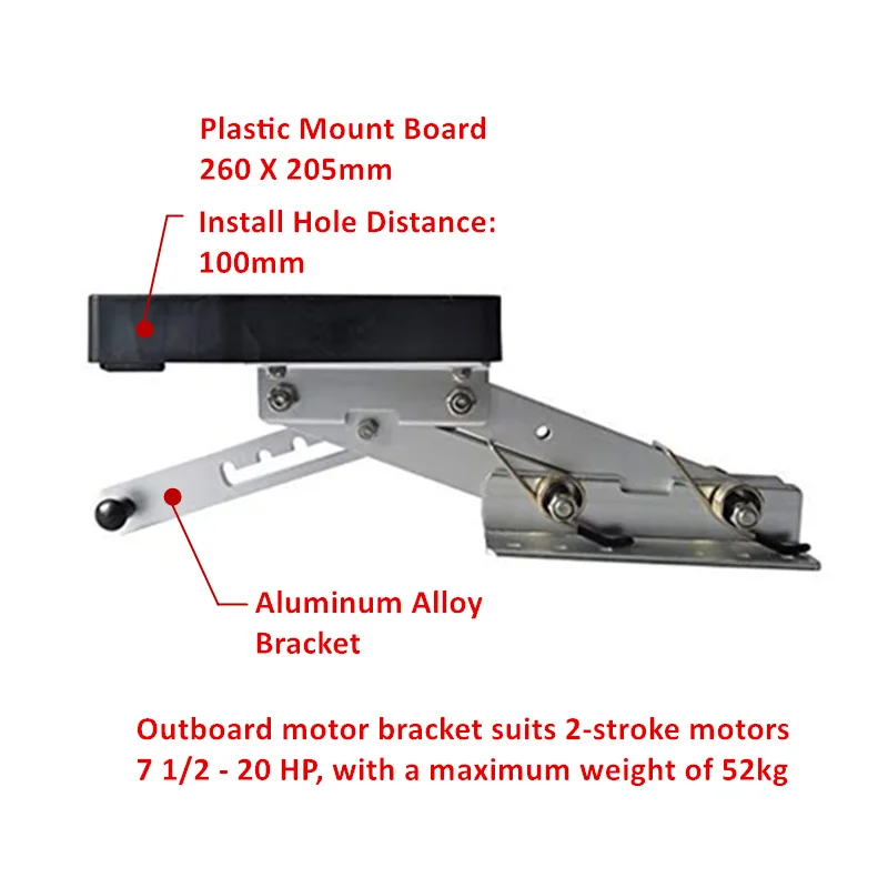 JayCreer Heavy Duty Aluminium Marine Outboard Auxiliary Boat Motor
