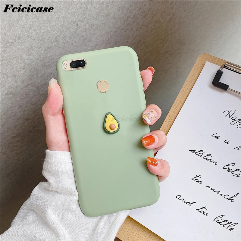 For Xiaomi Mi A1 Case for Xiomi Xiaomi Mi 5x A1 5 X A 1 Mi5X MiA1 Silicone Cover 3D Fruit Soft Phone Bags Peach Grape Avocado xiaomi leather case card