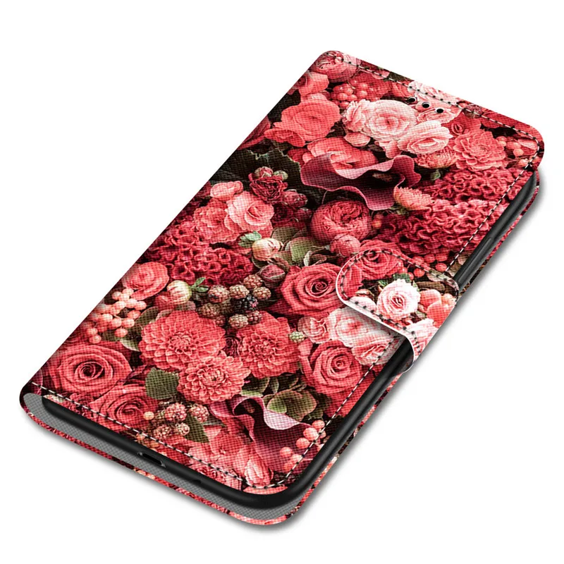 Luxury Animal painted leather Case for Samsung Galaxy A10 A105F Cover A50 A70 A40 A60 A80 A605F A705F Protect Wallet Coque samsung silicone