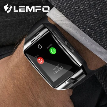 

LEMFO Q18 Smart Watch Men With Touch Screen Big Battery Support TF Sim Card Camera for Android Phone Smart Watch Phone