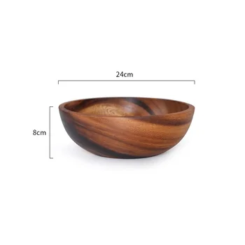 Acacia Wood Serving Bowls 14