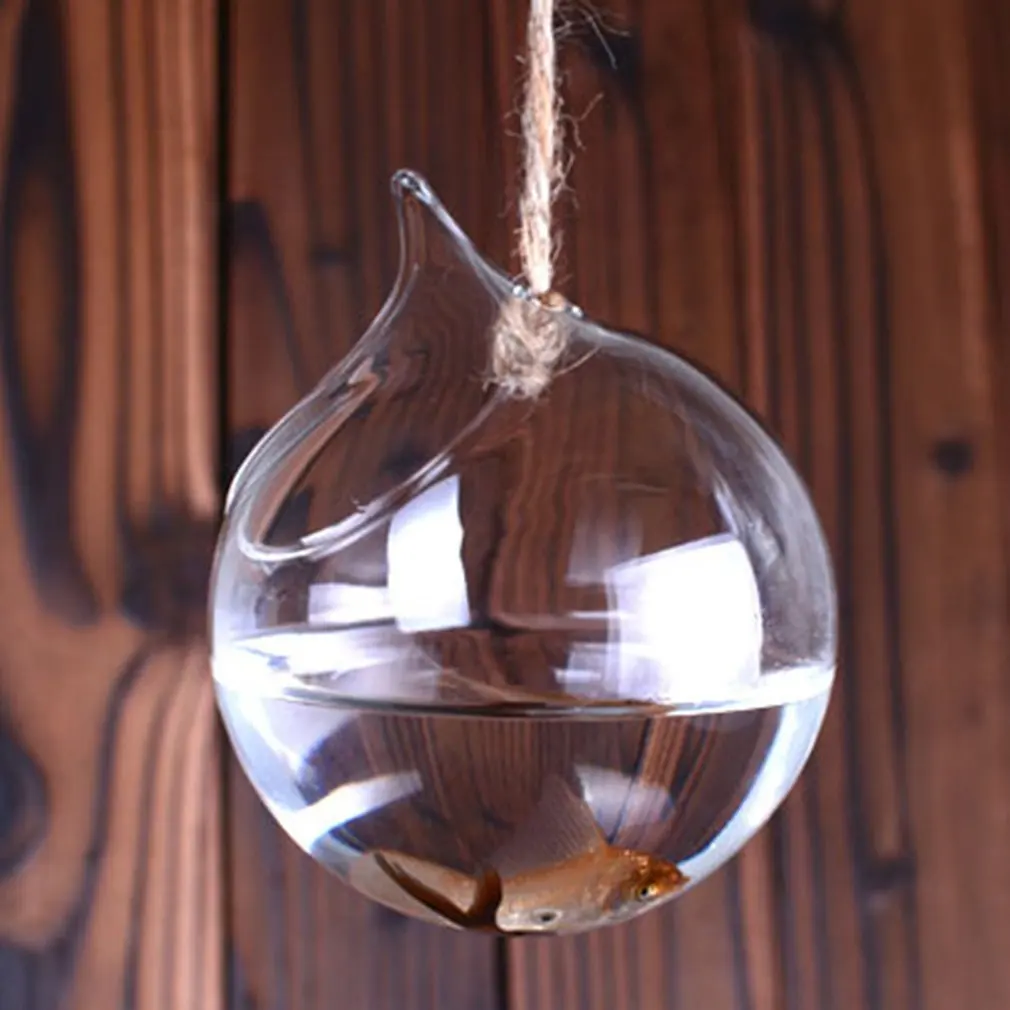 

Wall hanging Vase for hydroponics Plants small goldfish bowl hydroponics vase Styled Ornament Glass Vase Flower Plants