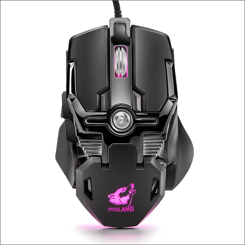 6400DPI профессиональная компьютерная игровая мышь DPI Регулируемая Rgb подсветка 8