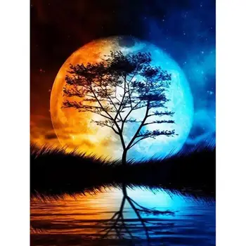 

5D DIY Full Drill Diamond Painting Moon Embroidery Mosaic Kit Bedroom Decor