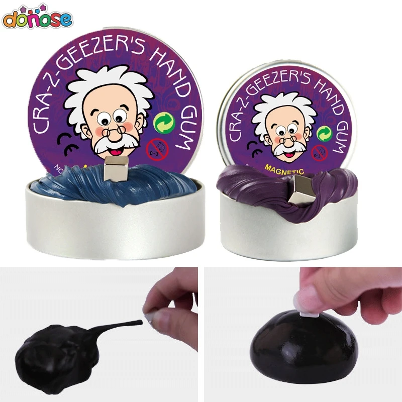 6 colors Hand Modeling Clay Putty Slime Play Dough Magnetic Plasticine Toys for Children Kids Polymer Clay DIY Toys