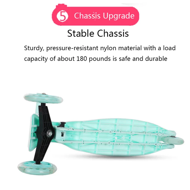 Doki Children's Scooter Kid Scooter 3 In 1 Balance Bike Children's Tricycle Scooter For Kids Ride On Toys Flash Folding Baby Car 6