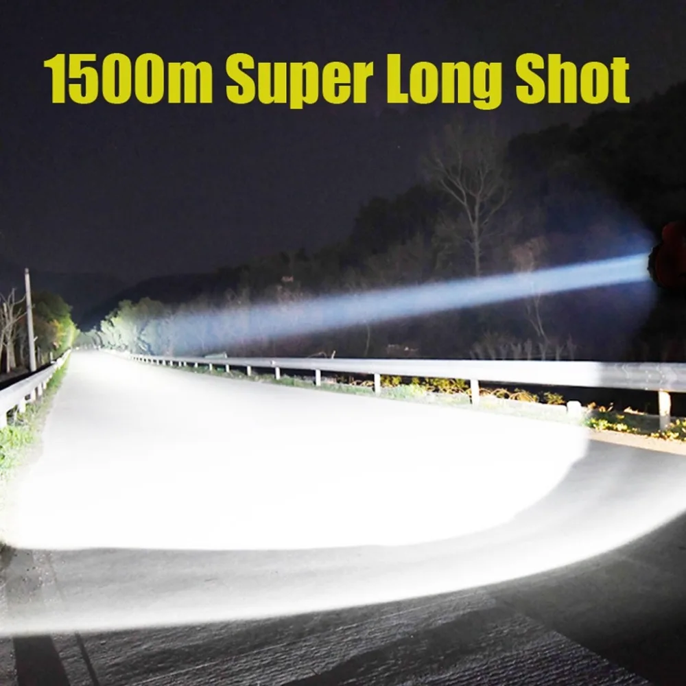 Bicycle front light Powerful LED Flashlight 3XHP70 Torch Waterproof Lamp Ultra Bright for Fishing Camping Cycling #1c15 (12)