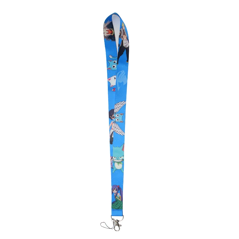 PC194 аниме набор сказочных ключей Lanyards держатель удостоверения личности ID карта Пропуск Тренажерный зал мобильный телефон USB бейдж держатель ключевой ремень