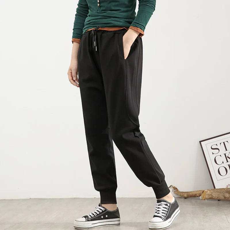 

women pants cotton casual pants high waist pants sweatpants black pants women hip hop women