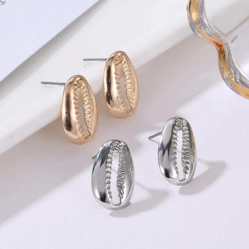 HOCOLE геометрические металлические серьги для женщин ручной работы винтажные