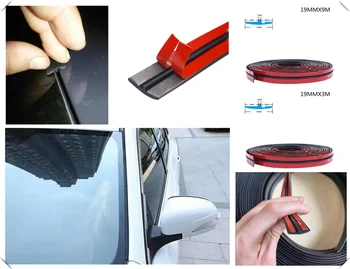

Universal 14 19MM Rubber seal front windshield sunroof car styling for Ford Falcon Everest S-MAX Escort Taurus Mondeo Galaxy