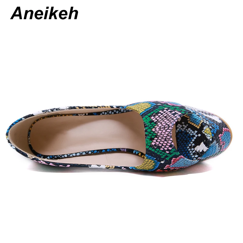 Aneikeh/ г. Весенние пикантные туфли-лодочки женские свадебные туфли с открытым носком женские туфли-лодочки в сдержанном стиле туфли-лодочки из флока на высоком каблуке 16,5 см