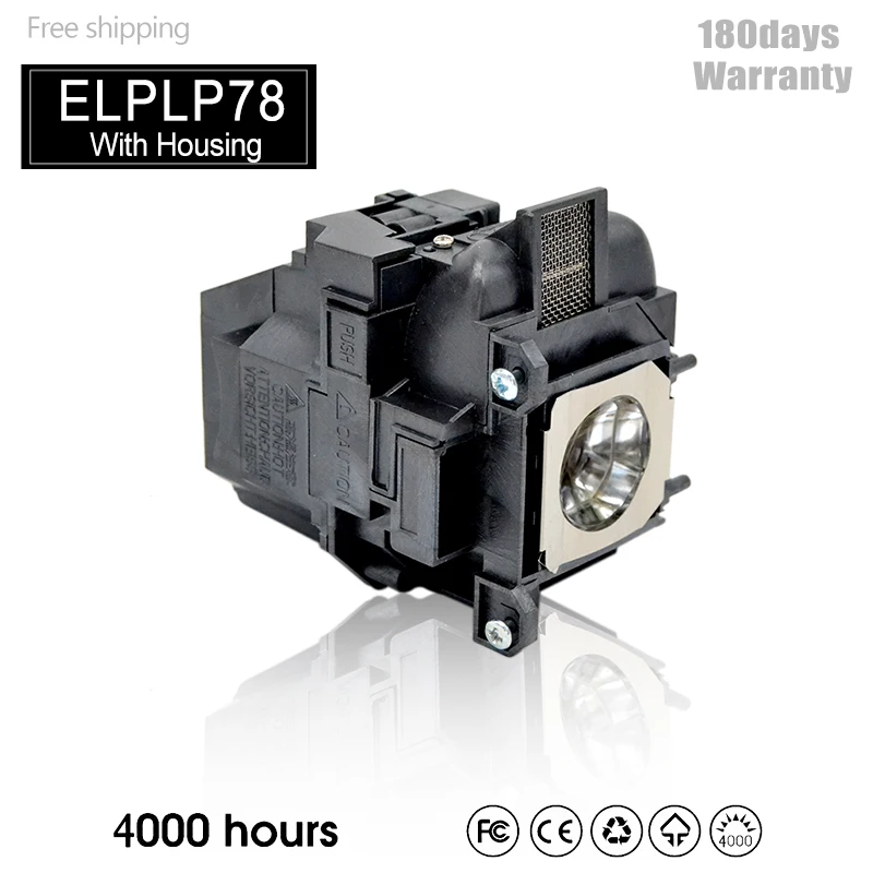 Lámpara de proyector de alta calidad, con carcasa para ELPLP78/ELPLP88/ELPLP87