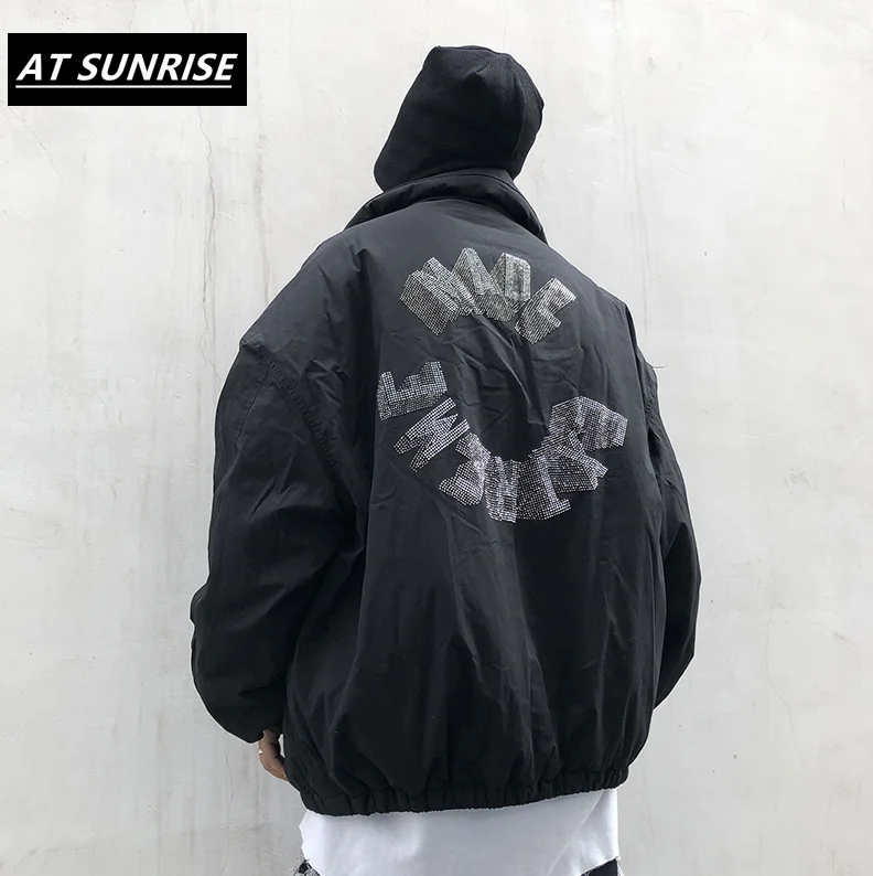 Хип хоп мужские толстые парки с капюшоном 2019 Уличная Повседневная Теплая